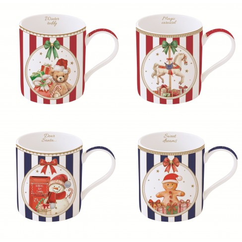 Чаша за кафе и чай 350мл Cozy Christmas 4 вида Чаша за кафе и чай 350мл Cozy Christmas 4 вида